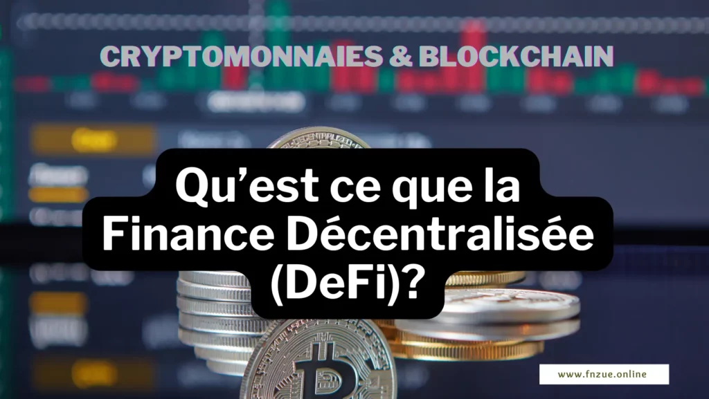 Une image représentant un écosystème de DeFi avec différents protocoles et applications interconnectées sur une blockchain.